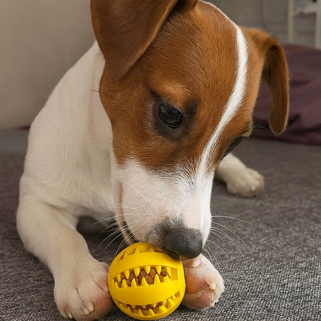 Teething puzzle ball